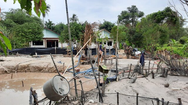 Warga Benteng Pemilik Alat Tambang Timah Ngaku Ada Surat Tanah Saat Dirazia