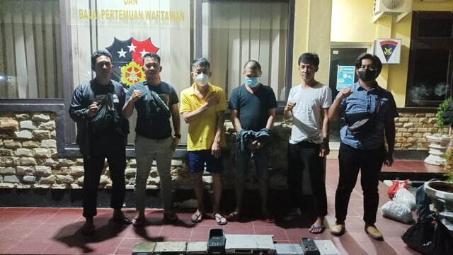 Tim Cobra Polres Bateng Ringkus Komplotan Pencuri Sparepart Excavator