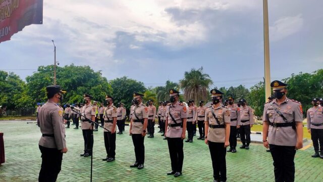 Kapolres Bangka Pimpin Sertijab Perwira Jajaran Utama