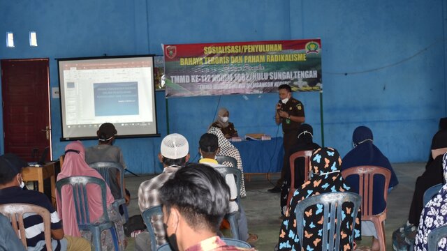Kodim 1002/HST Gelar Penyuluhan Cegah Tangkal Radikalisme dan Terorisme