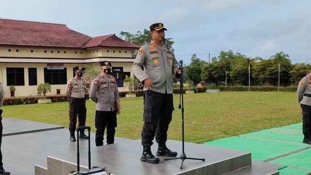 Kapolres Bangka Barat Serukan Personilnya Ajak Masyarakat Untuk Vaksin