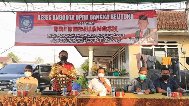 Saat Reses, Ketua DPRD Babel Serap Aspirasi Masyarakat Desa Nibung