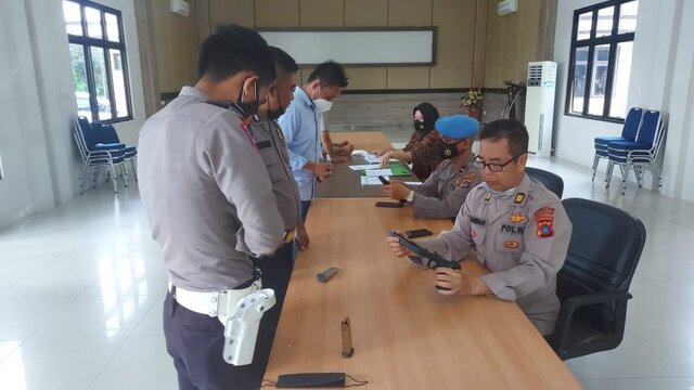 Polres Bangka Barat Cek Senpi Dinas Persatker, Ada Apa?