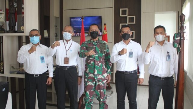 Danrem 045/Gaya Terima Audiensi Kepala Wilayah IV Bank BTN Sumatera/Batam