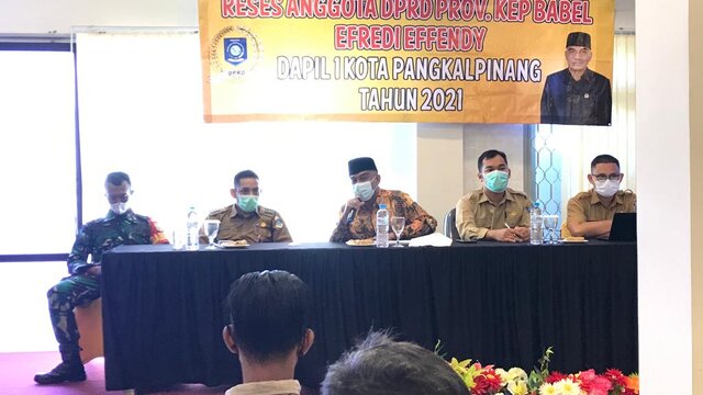 Saat Reses, Ketua Komisi III DPRD Babel Serap Aspirasi Warga