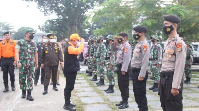 Forkopimda Pangkalpinang Gelar Apel Pasukan Kesiapsiagaan Bencana 2021