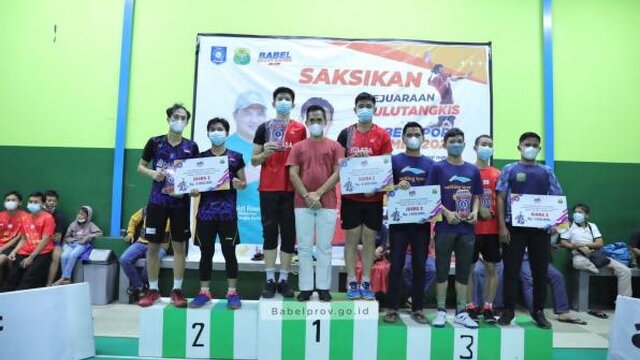 Inilah Nama Pemenang Kejuaraan Bulu Tangkis Babel Sport Games 2021