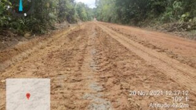 Proyek Jalan Desa Ranggi Kecamatan Jebus Terancam Gagal