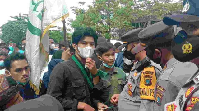 Ini Yang Disampaikan Kapolres Pangkalpinang Dalam Pengamanan Aksi Unras Damai