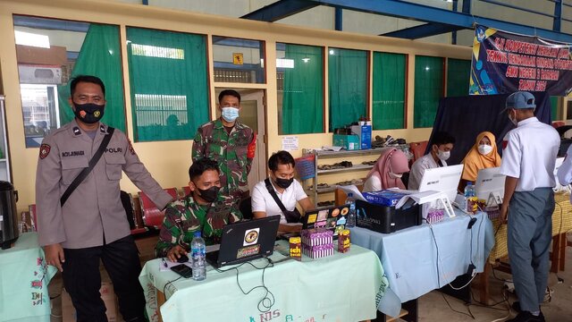 357 Dosis Vaksin Sinovac Untuk Siswa SMK Negeri 2 Barabai