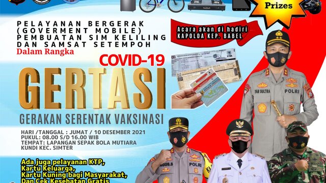 Kapolda Babel Tinjau Kegiatan GERTASI di Kabupaten Bangka Barat