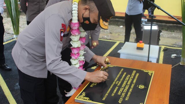 Kapolda Babel Resmikan Gedung Pelayanan Satap Mapolres Bateng