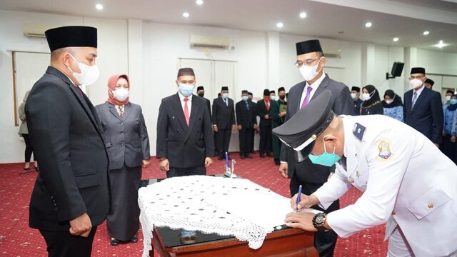 Walikota Pangkalpinang Lantik 19 Pejabat Pimpinan Tinggi Pratama