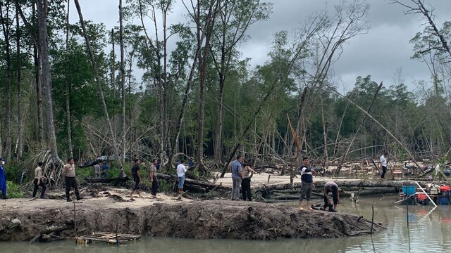 Polres Babar Akhirnya Tertibkan Aktivitas Tambang Ilegal di Mangrove Belo Laut