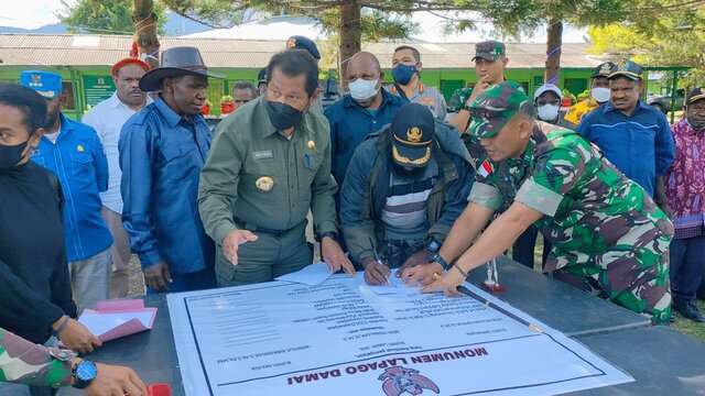 TNI Fasilitasi Perdamaian Masyarakat Di Wamena