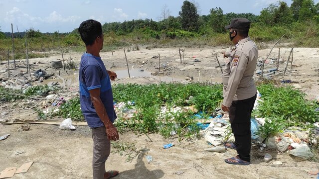 Kapolsek Riau Silip Katakan Sudah Tidak Ada Aktivitas Penambangan Disebelah Lahan Perkemahan