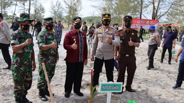 Merusak Lahan Yang Telah Direboisasi, Polres Bangka Akan Menindak Tegas