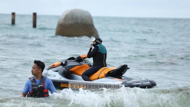 Tebar Pesona Laut Belitung Lewat Olahraga Air Jetski