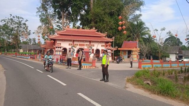 Polres Bangka Turunkan Puluhan Personil Pengamanan Perayaan Imlek 2573