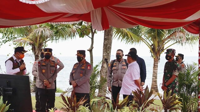Kapolda Babel Bersama Forkopimda Dampingi Kunker Kapolri Di Belitung
