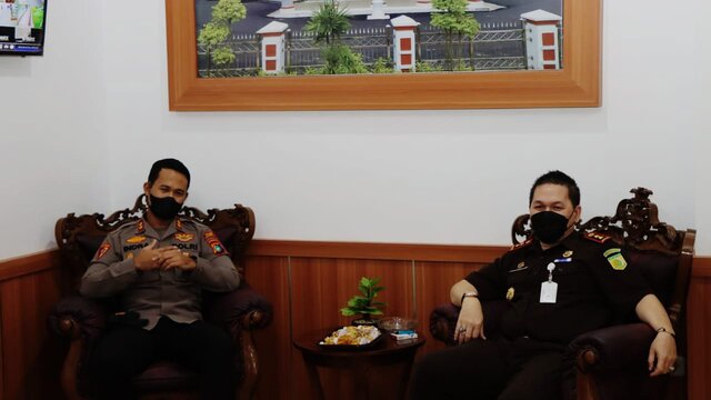 Tingkatkan Silaturahmi, Kapolres Bangka Kunjungi Kajari Bangka
