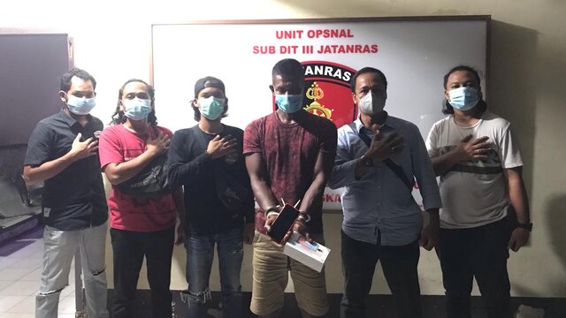 Tim Jatanras Polda Babel Ciduk Pencuri HP Ditempat Kerjanya