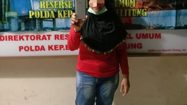 Seorang IRT Diamankan Tim Jatanras Polda Babel Usai Curi HP, Ngaku Temukan HP Dijalan