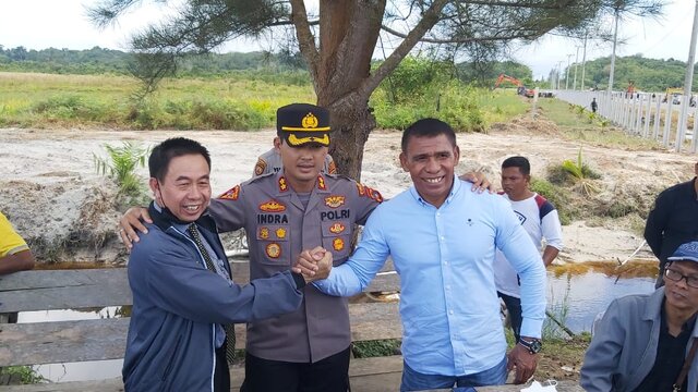 Kapolres Bangka Pimpin Pengamanan Sengketa Lahan di Desa Air Anyir