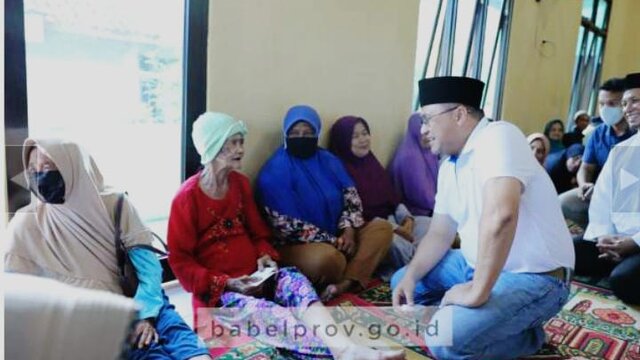 Gubernur Babel Berbagi Keberkahan Dan Kebahagiaan Bersama Warga Temberan