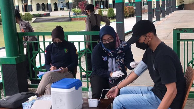 Empat Hari, Capaian Vaksinasi Polda Babel Dan Polres Jajaran Capai 15 Ribu Jiwa