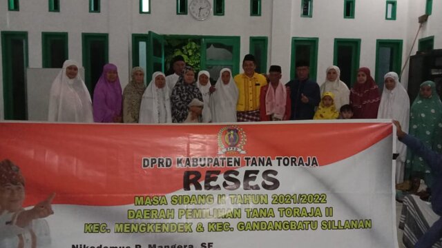 Dikenal Merakyat, Niko Mangera Gelar Reses Di Masjid Al-Madhina