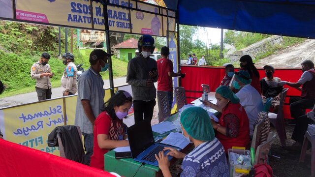 Polres Torut Gelar Vakainasi Di Pos Pam Lebaran 2022