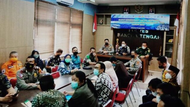 Bersama Kapolri, Forkopimda Bateng Ikuti Rakor Kesiapan Lebaran 2022