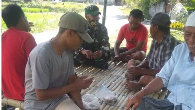 Babinsa Koramil Sikur Gelar Silaturahmi Pasca Idul Fitri 2022