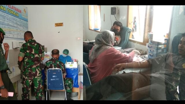Menyambut HUT Ke-65 Kodam XIV Hasanuddin, Kodim 1414 Gelar Donor Darah