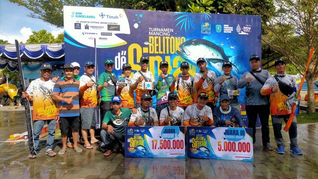 Sekda Belitung Resmi Tutup Turnamen Mancing Belitong de Sintak Batch lll 2022
