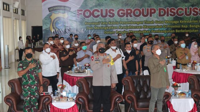Terkait Tata Kelola Penambangan Timah, Kasrem 045/Gaya Hadiri Giat FGD
