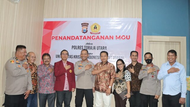 UKI Toraja Jalin MoU Dengan Polres Toraja Utara