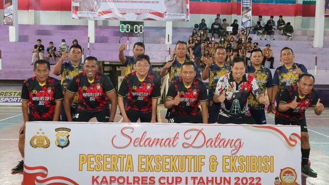 Jelang HUT Bhayangkara Ke-76, Polres Torut Kembali Gelar Turnamen Futsal Kapolres Cup I