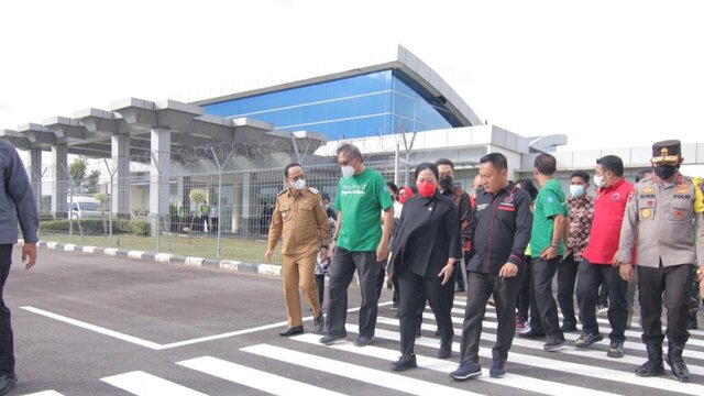 Pj Gubernur Babel Antarkan Puan Maharani Kembali ke Jakarta