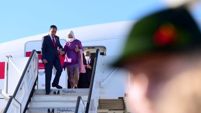 Presiden Jokowi dan Ibu Iriana Tiba di Munich