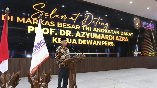 Didepan Pimpinan SMSI, Ketua Dewan Pers Ajak Kembangkan Jurnalisme Berbasis Pancasila 