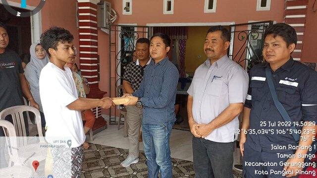 PT Timah dan Pihak KIP Sambangi Keluarga Korban Laka Tambang di Laut Matras