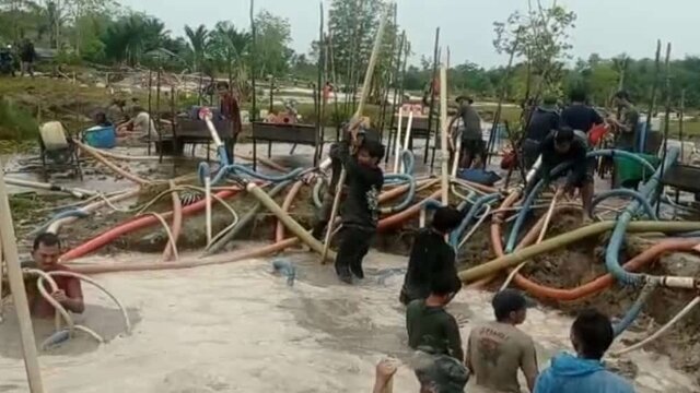 Sepelekan Peringatan Keras Pj. Gubernur Babel, Tambang Ilegal Kace Di Timur Konghin Kembali Beraktifitas