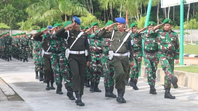 Ciptakan Dan Tingkatkan Kedisiplinan, Prajurit Korem 045/Gaya Latihan Defile
