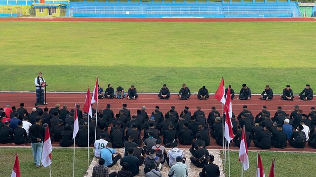 Supporter Babel Mania Bersama Polda Gelar Doa Bersama