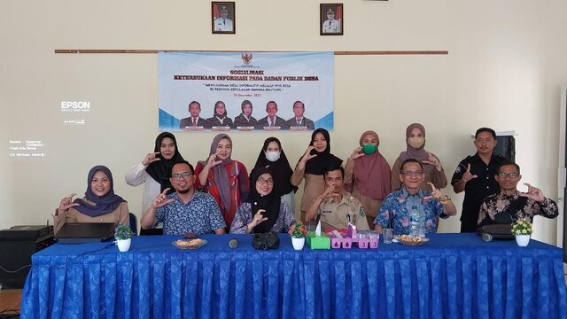 KI Babel Sosialisasikan UU KIP Badan Publik Desa Di Belitung 