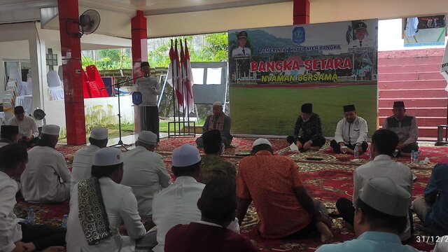 Sambut Tahun Baru 2023, Bupati Bangka Laksanakan Doa Bersama