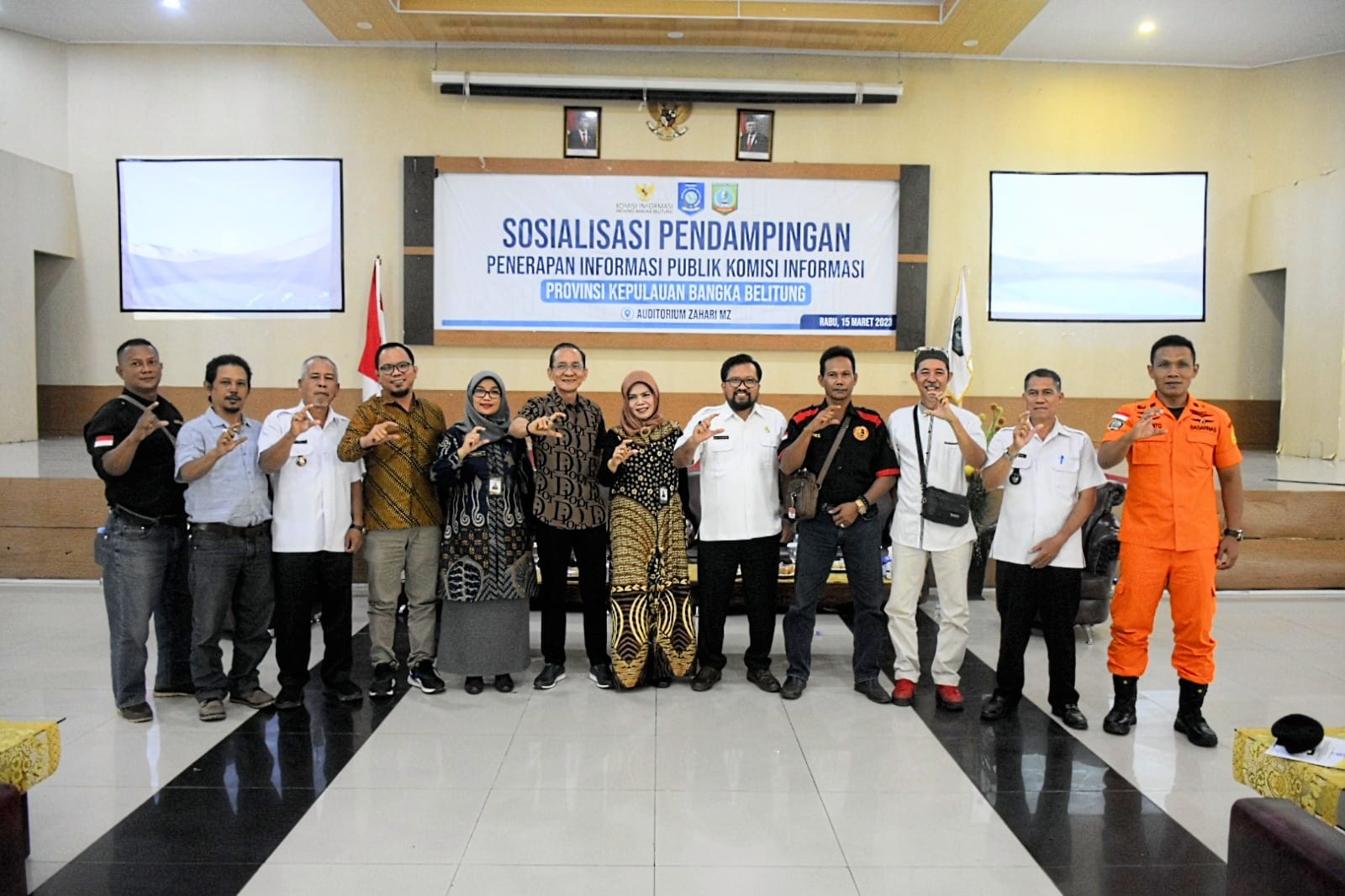 KI Babel Bersama Diskominfo Beltim Gelar Sosialisasi Pendampingan Penerapan Keterbukaan Informasi Publik