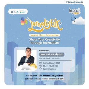 Hadirkan Wartawan Muda Mas Andre Hariyanto, BMKA dan Pembina Masjid Salman ITB (YPM) Siapkan Kader Jurnalis Berita Bertalenta & Profesional. Foto: Mas Andre Hariyanto